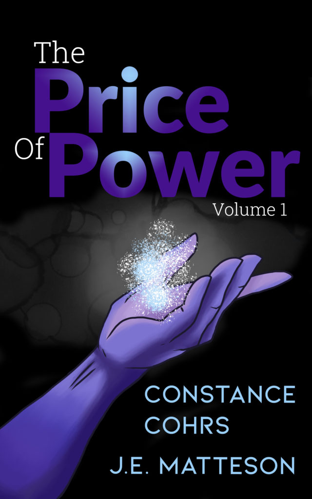 Book Cover Image with blue hand reaching into darkness, creating a light snow in the palm